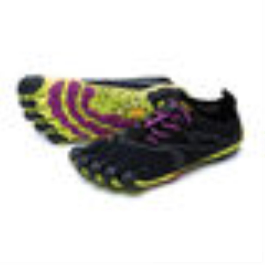 V-Run Women Black-Yellow-Purple