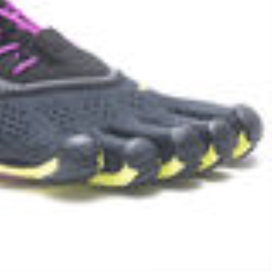 V-Run Women Black-Yellow-Purple